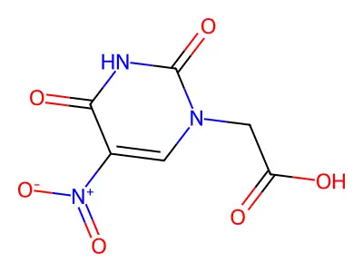 2-(5-Nitro-2,4-dioxo-3,4-dihydropyrimidin-1(2H)-yl)acetic acid structure