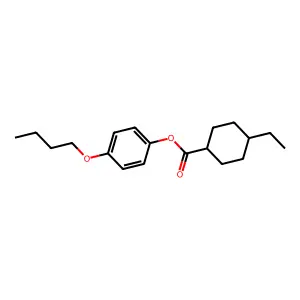 (4-Butoxyphenyl) 4-ethylcyclohexane-1-carboxylate structure