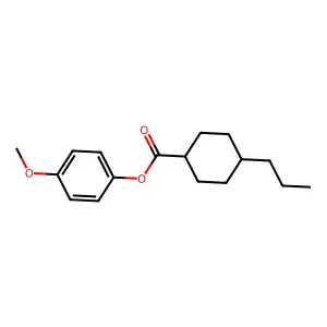 4-Methoxyphenyl 4-propylcyclohexanecarboxylate structure