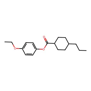 4-Ethoxyphenyl trans-4-propylcyclohexanecarboxylate structure