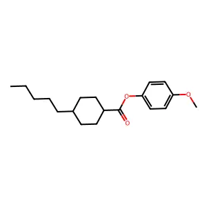4-Methoxyphenyl trans-4-pentylcyclohexanoate structure