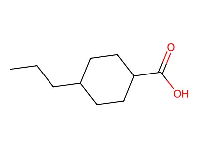 (1s,4r)-4-Propylcyclohexane-1-carboxylic acid structure