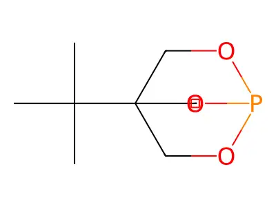 1,3-Propanediol, 2-(tert-butyl)-2-(hydroxymethyl)-, cyclic phosphite (1:1) structure