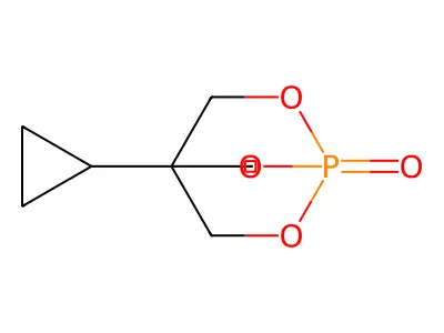1,3-Propanediol, 2-cyclopropyl-2-(hydroxymethyl)-, cyclic phosphate (1:1) structure