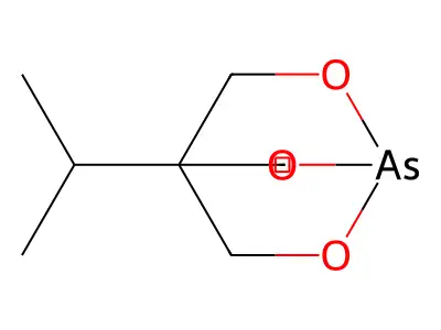 2,6,7-Trioxa-1-arsabicyclo(2.2.2)octane, 4-isopropyl- structure