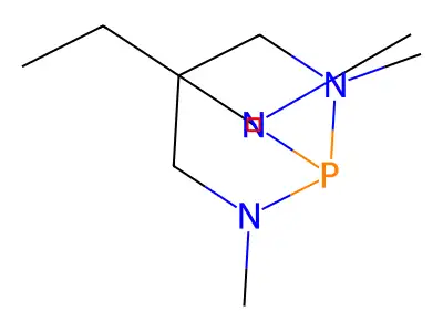 2,6,7-Triaza-1-phosphabicyclo(2.2.2)octane, 4-ethyl-2,6,7-trimethyl- structure