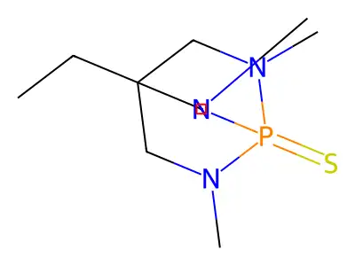 2,6,7-Triaza-1-phosphabicyclo(2.2.2)octane, 4-ethyl-2,6,7-trimethyl-, 1-sulfide structure