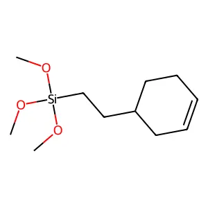 (2-(3-Cyclohexen-1-yl)ethyl)trimethoxysilane structure