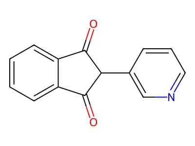 1,3-Indandione, 2-(3-pyridyl)- structure