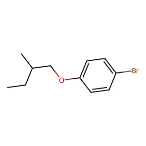 Benzene, 1-bromo-4-(2-methylbutoxy)- structure