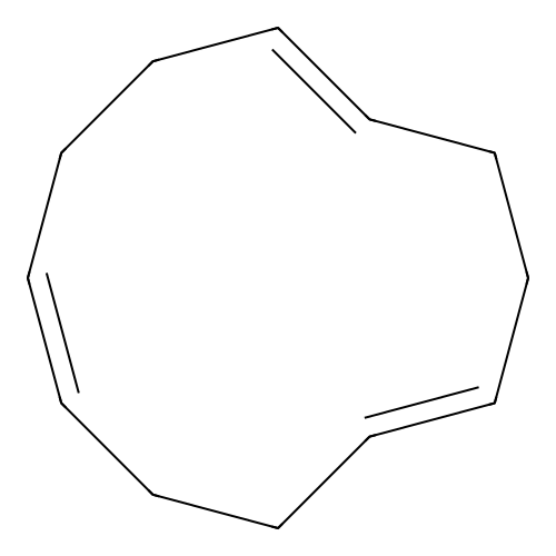 1,5,9-Cyclododecatriene, (1E,5E,9Z)- structure