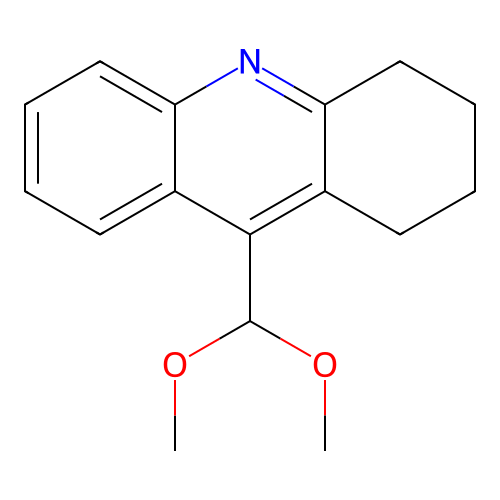 2,3-Tetramethylen-4-dimethoxymethylchinolin structure