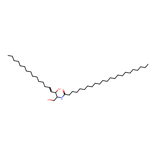 N-(1,3-dihydroxyoctadec-4-en-2-yl)tricosanamide structure