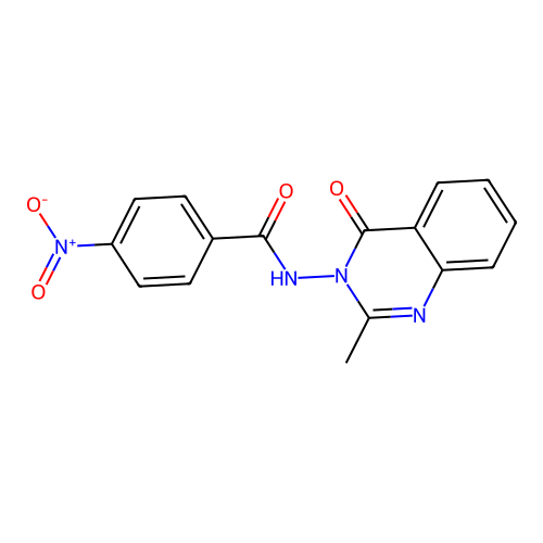 Benzamide, N-(2-methyl-4-oxo-3(4H)-quinazolinyl)-4-nitro- structure