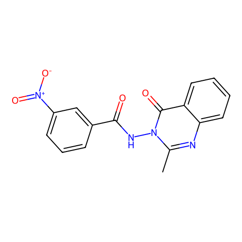 N-(2-methyl-4-oxoquinazolin-3(4H)-yl)-3-nitrobenzamide structure