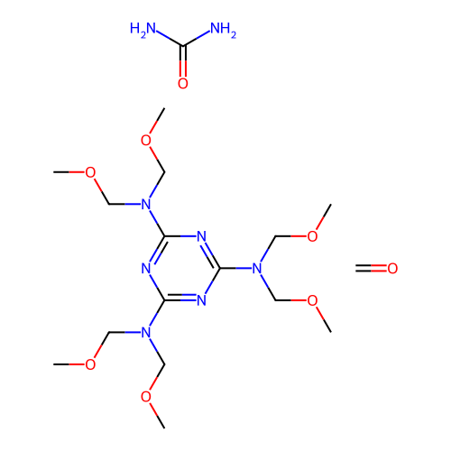 (C15-H30-N6-O6.C-H4-N2-O.C-H2-O)x- structure
