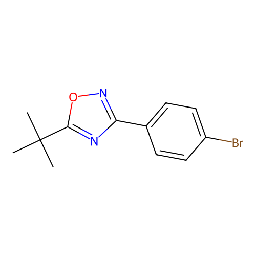 3-(4-Bromophenyl)-5-tert-butyl-1,2,4-oxadiazole structure