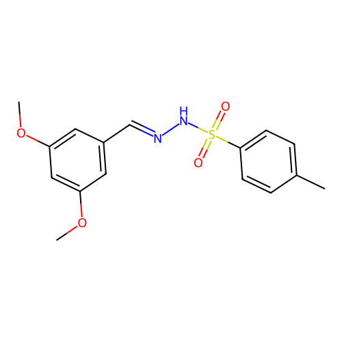 N-(3,5-dimethoxybenzylidene)-4-methylbenzenesulfonohydrazide structure