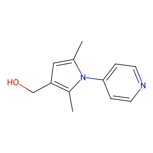 [2,5-dimethyl-1-(4-pyridinyl)-1H-pyrrol-3-yl]methanol structure