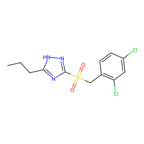 3-[(2,4-dichlorobenzyl)sulfonyl]-5-propyl-4H-1,2,4-triazole structure