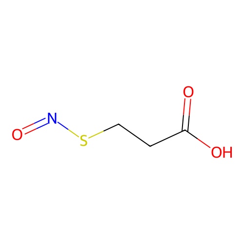 Propanoic acid, 3-(nitrosothio)- structure