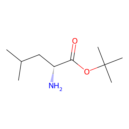 (R)-tert-Butyl 2-amino-4-methylpentanoate structure