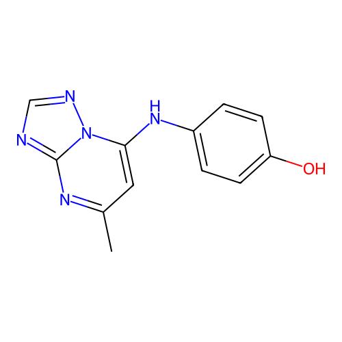 4-((5-Methyl-[1,2,4]triazolo[1,5-a]pyrimidin-7-yl)amino)phenol structure