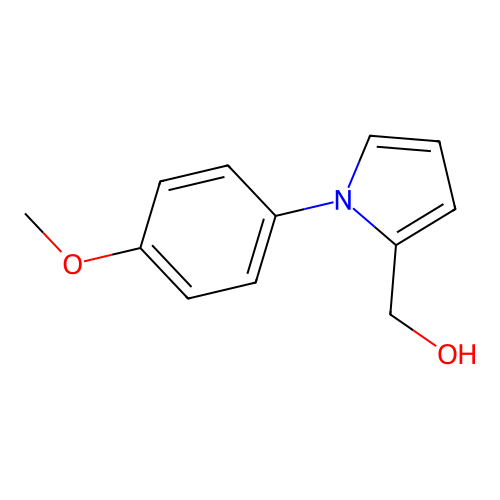 [1-(4-methoxyphenyl)-1H-pyrrol-2-yl]methanol structure