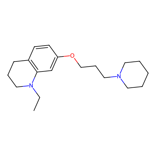 1-Ethyl-7-(3-(piperidin-1-yl)propoxy)-1,2,3,4-tetrahydroquinoline structure