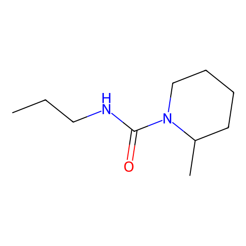 2-methyl-N-propylpiperidine-1-carboxamide structure