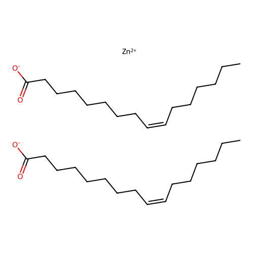 Zinc (Z)-hexadec-9-enoate structure