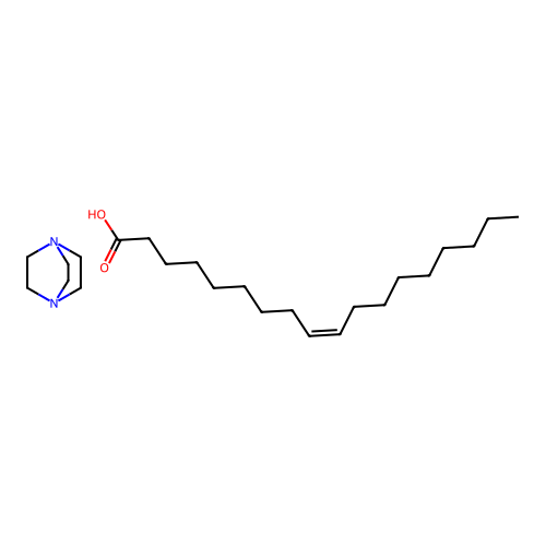 9-Octadecenoic acid (9Z)-, compd. with 1,4-diazabicyclo(2.2.2)octane (1:1) structure