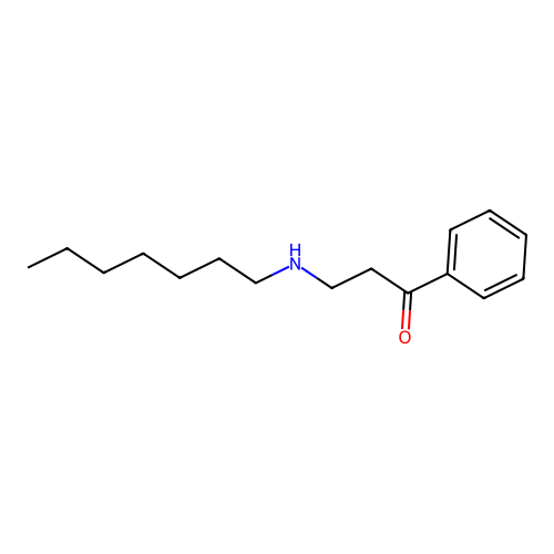 3-(Heptylamino)-1-phenylpropan-1-one structure