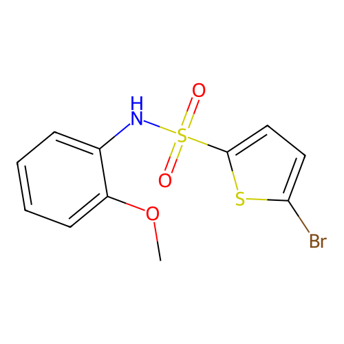 5-bromo-N-(2-methoxyphenyl)thiophene-2-sulfonamide structure