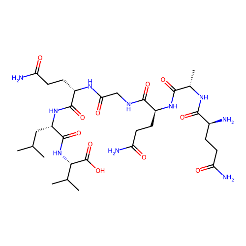 L-Valine, L-glutaminyl-L-alanyl-L-glutaminylglycyl-L-glutaminyl-L-leucyl- structure