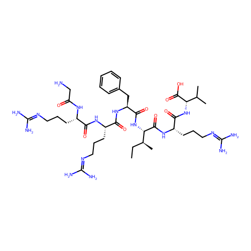 L-Valine, glycyl-L-arginyl-L-arginyl-L-phenylalanyl-L-isoleucyl-L-arginyl- structure