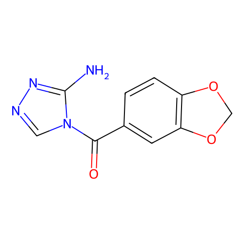 (3-amino-4H-1,2,4-triazol-4-yl)(1,3-benzodioxol-5-yl)methanone structure