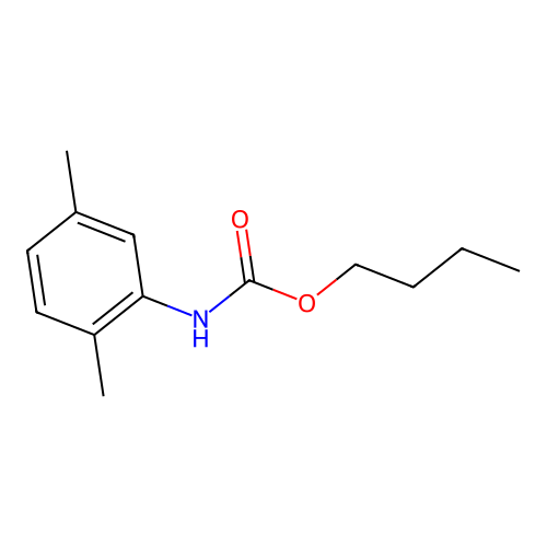 Butyl (2,5-dimethylphenyl)carbamate structure