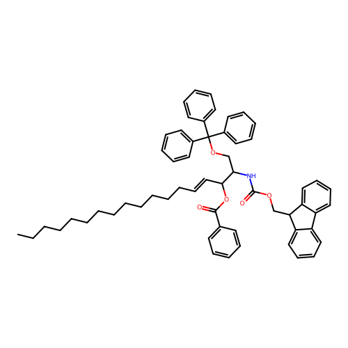 Fmoc-3-benzoyl-1-triphenylmethyl-erythro-sphingosine structure