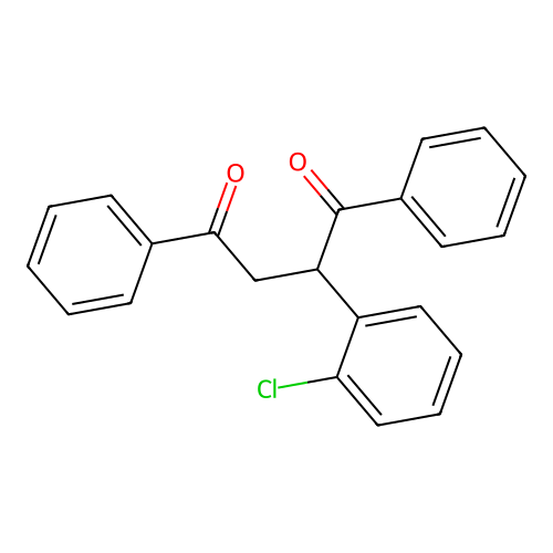 2-(2-Chlorophenyl)-1,4-diphenylbutane-1,4-dione structure