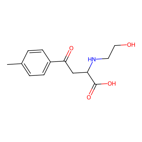 2-[(2-Hydroxyethyl)amino]-4-(4-methylphenyl)-4-oxobutanoic acid structure