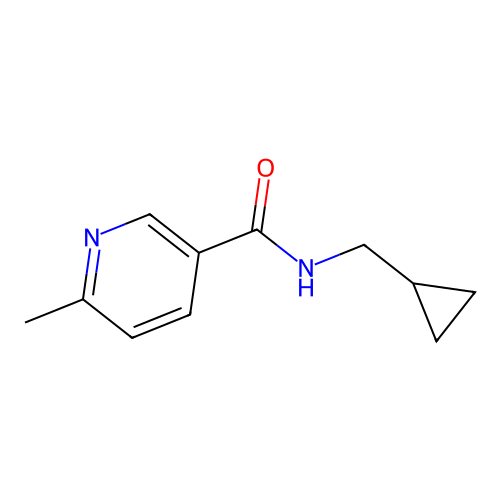 N-(cyclopropylmethyl)-6-methylpyridine-3-carboxamide structure