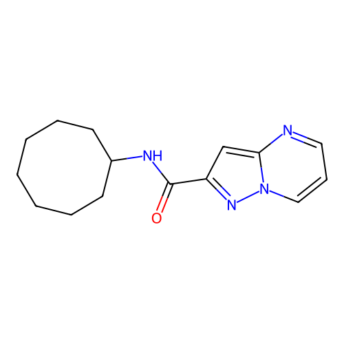 N-cyclooctylpyrazolo[1,5-a]pyrimidine-2-carboxamide structure