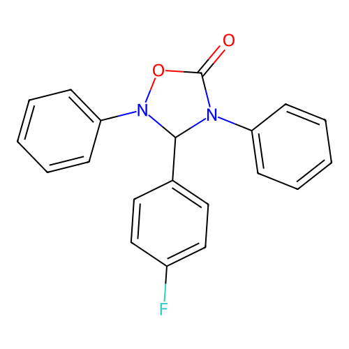 3-(4-Fluorophenyl)-2,4-diphenyl-1,2,4-oxadiazolidin-5-one structure