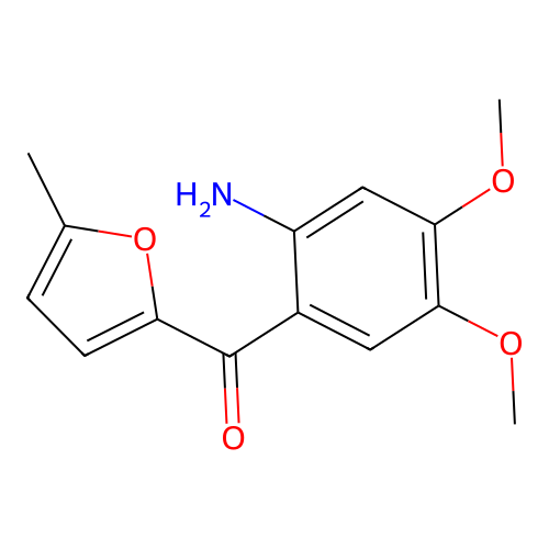 (2-Amino-4,5-dimethoxyphenyl)(5-methylfuran-2-yl)methanone structure