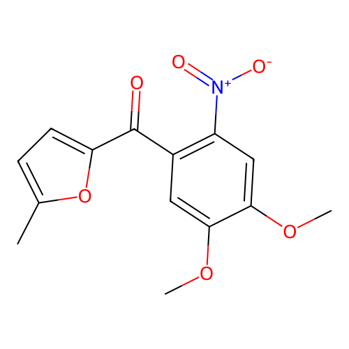 Methanone, (4,5-dimethoxy-2-nitrophenyl)(5-methyl-2-furanyl)- structure
