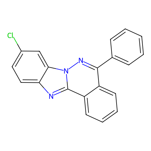 9-Chloro-5-phenylbenzimidazo[2,1-a]phthalazine structure