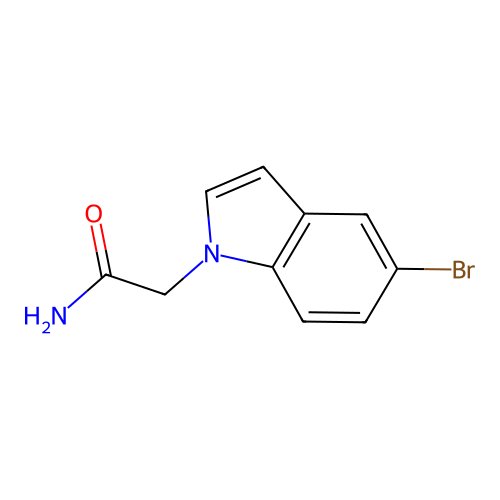 2-(5-bromo-1H-indol-1-yl)acetamide structure