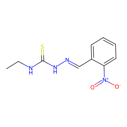 1-Ethyl-3-[(2-nitrophenyl)methylideneamino]thiourea structure