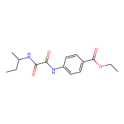 Ethyl 4-{[(butan-2-ylamino)(oxo)acetyl]amino}benzoate structure